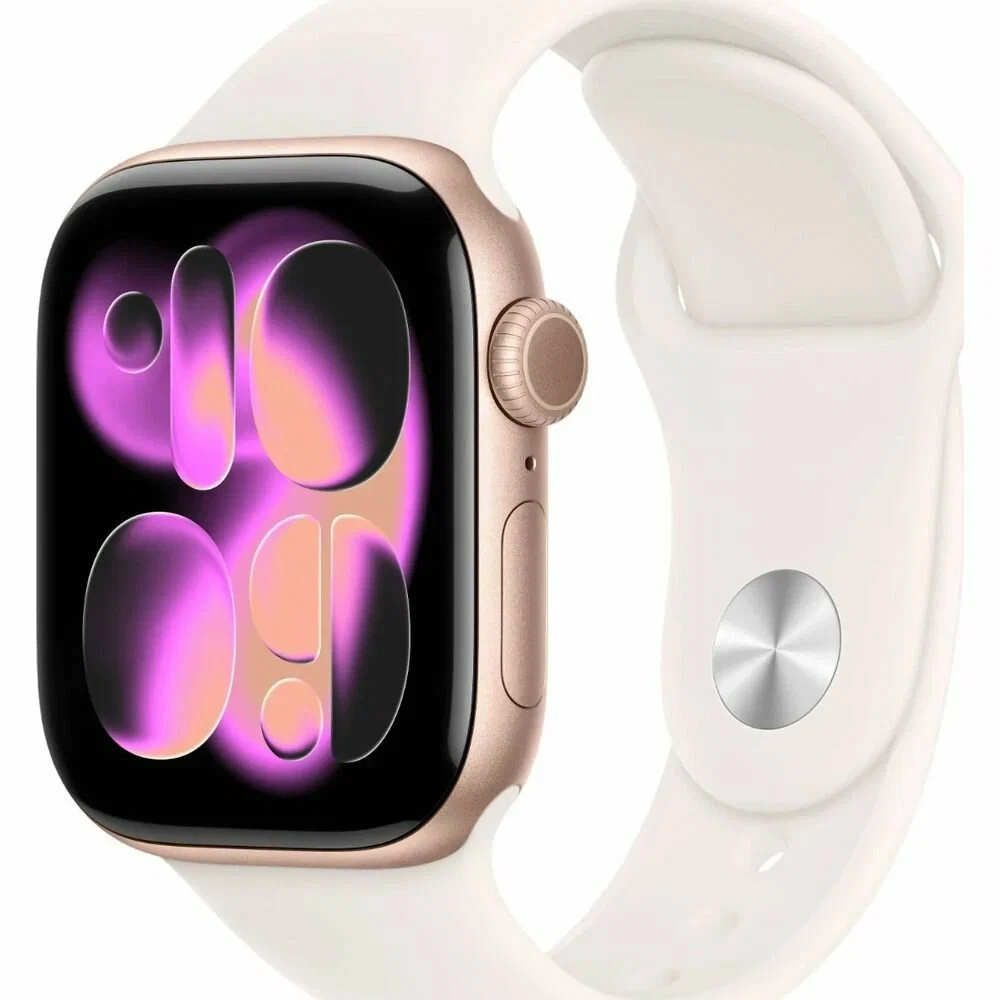 Apple Watch S11 GPS 46mm Rose Gold Aluminium Case with Light Blush Sport Band - S/M