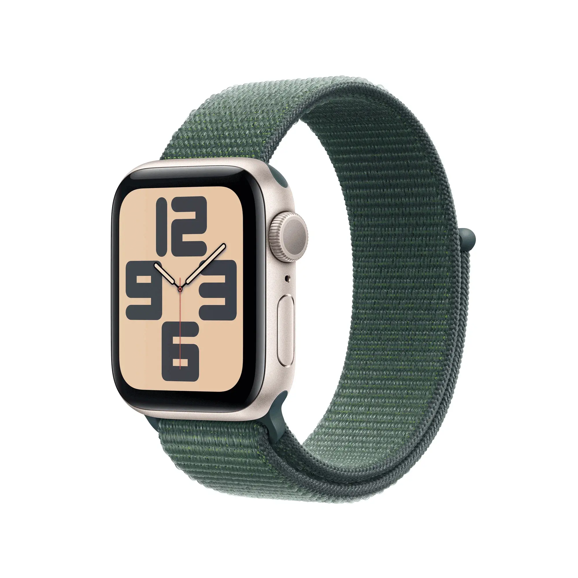 Apple Watch Series SE Gen 2 2024 40 мм Starlight Aluminium Case GPS, Lake Green Sport Loop