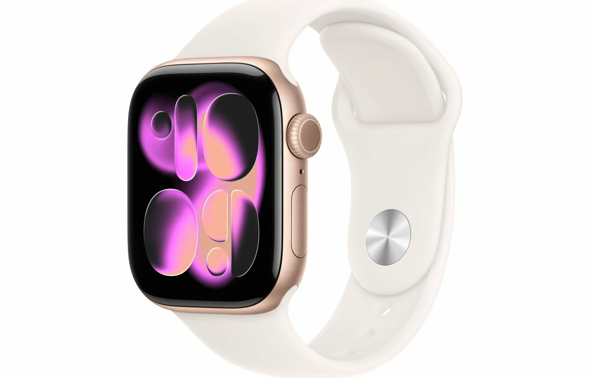 Apple Watch S11 42mm Rose Gold Aluminum Case with Light Blush Sport Band M/L